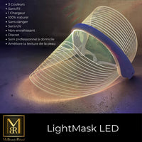 Le LightMask  LED est le masque LED sans fil le plus léger de notre gamme avec 3 couleurs LED pour un traitement optimum de votre visage, le Top de la Luminothérapie soin visage