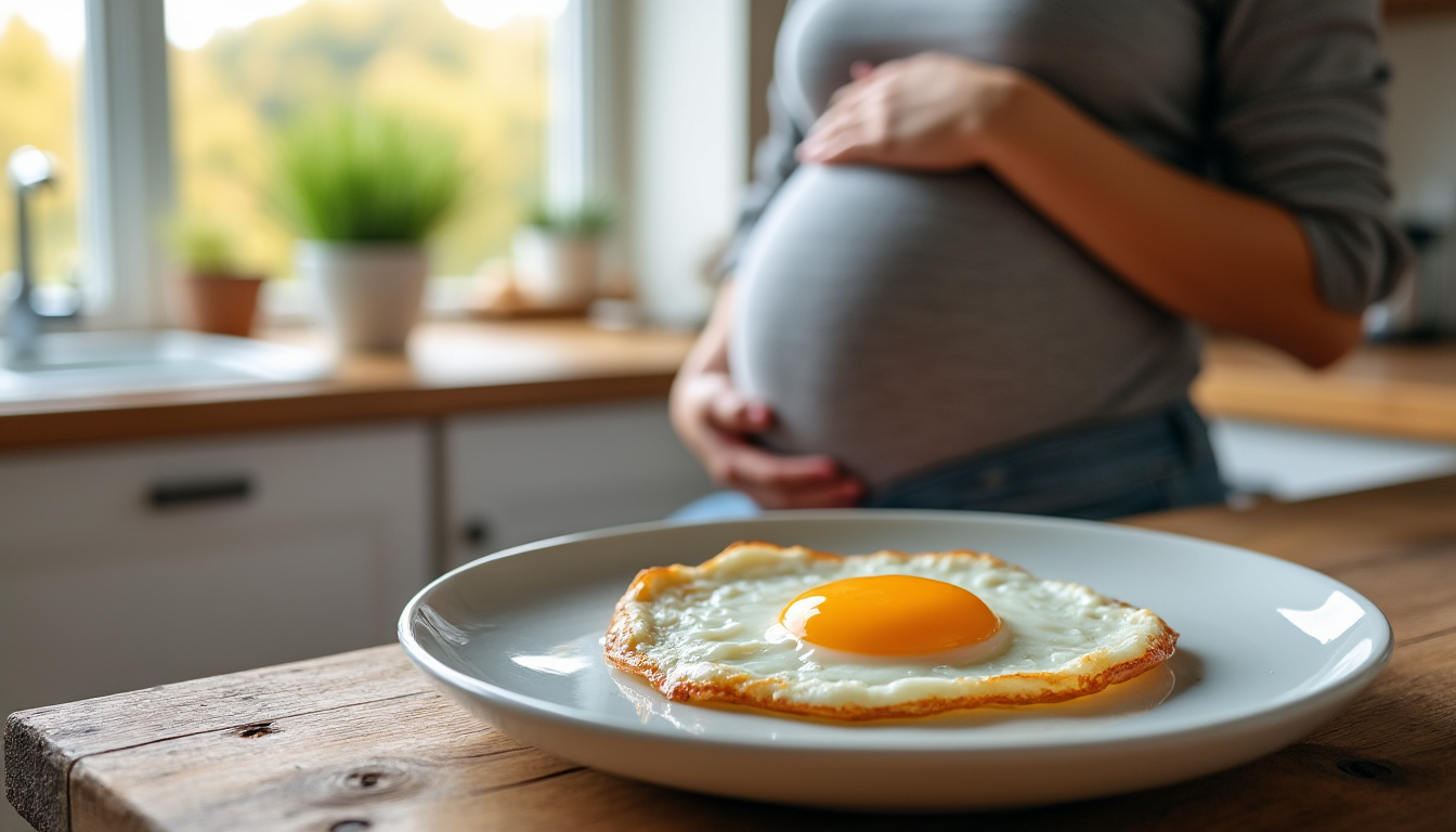 découvrez les risques potentiels liés à la consommation d'œuf au plat pendant la grossesse et les précautions à prendre pour protéger la santé de votre bébé.