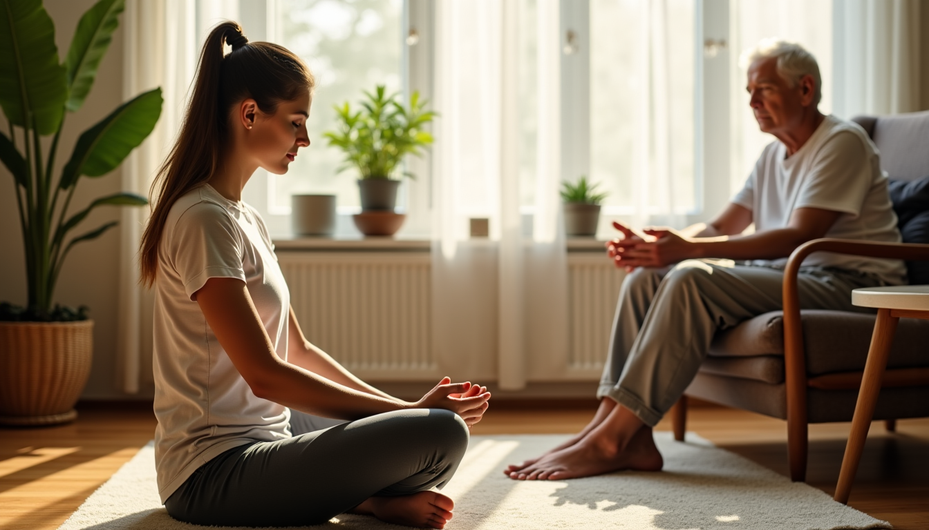Illustration : la pratique sur des proches est fortement recommandée en réflexologie plantaire