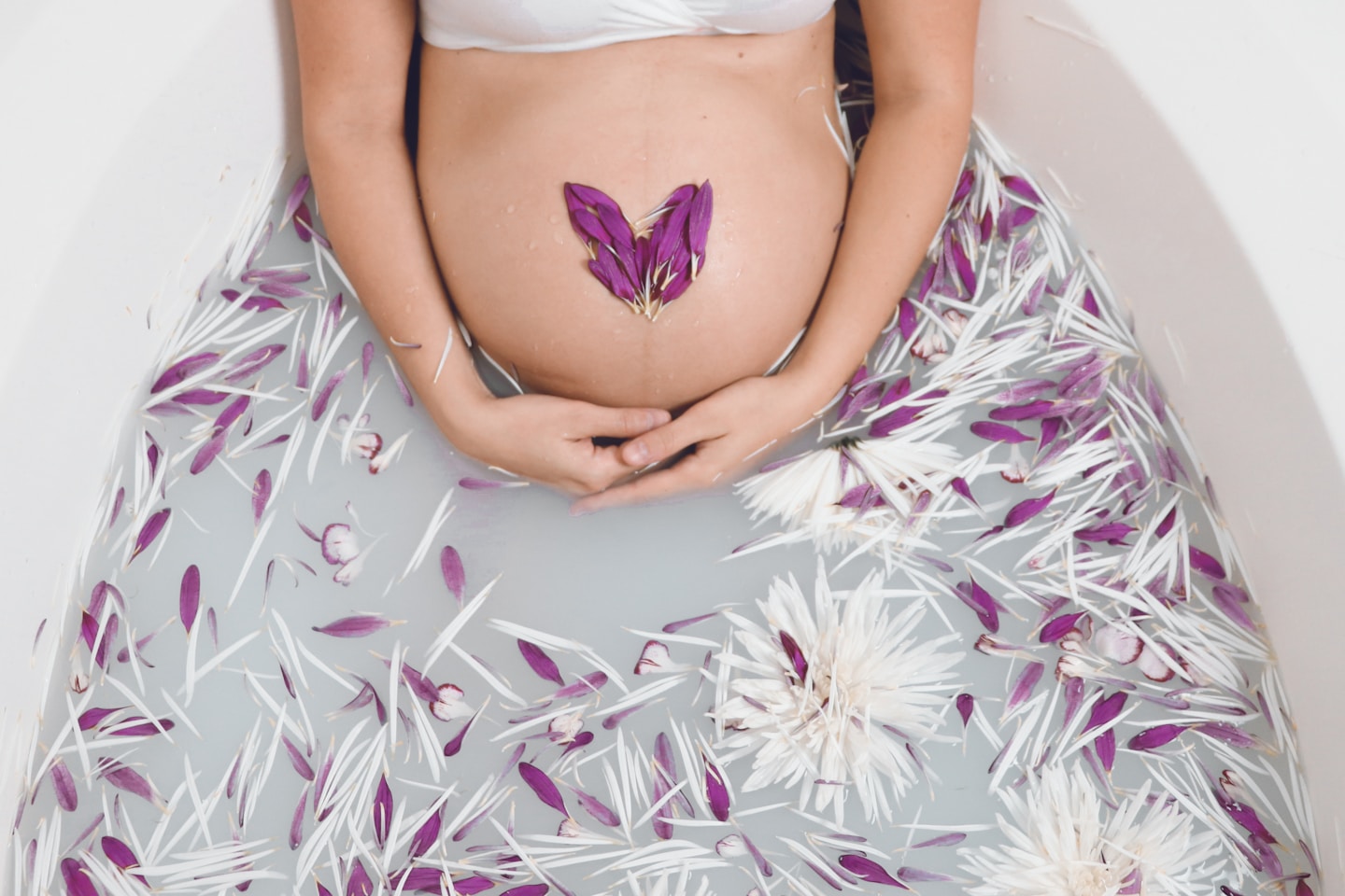 pregnant in bathtub